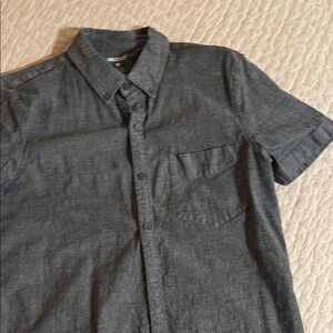 Men's True Classic Chambray Gray Button-Up Shirt Slim